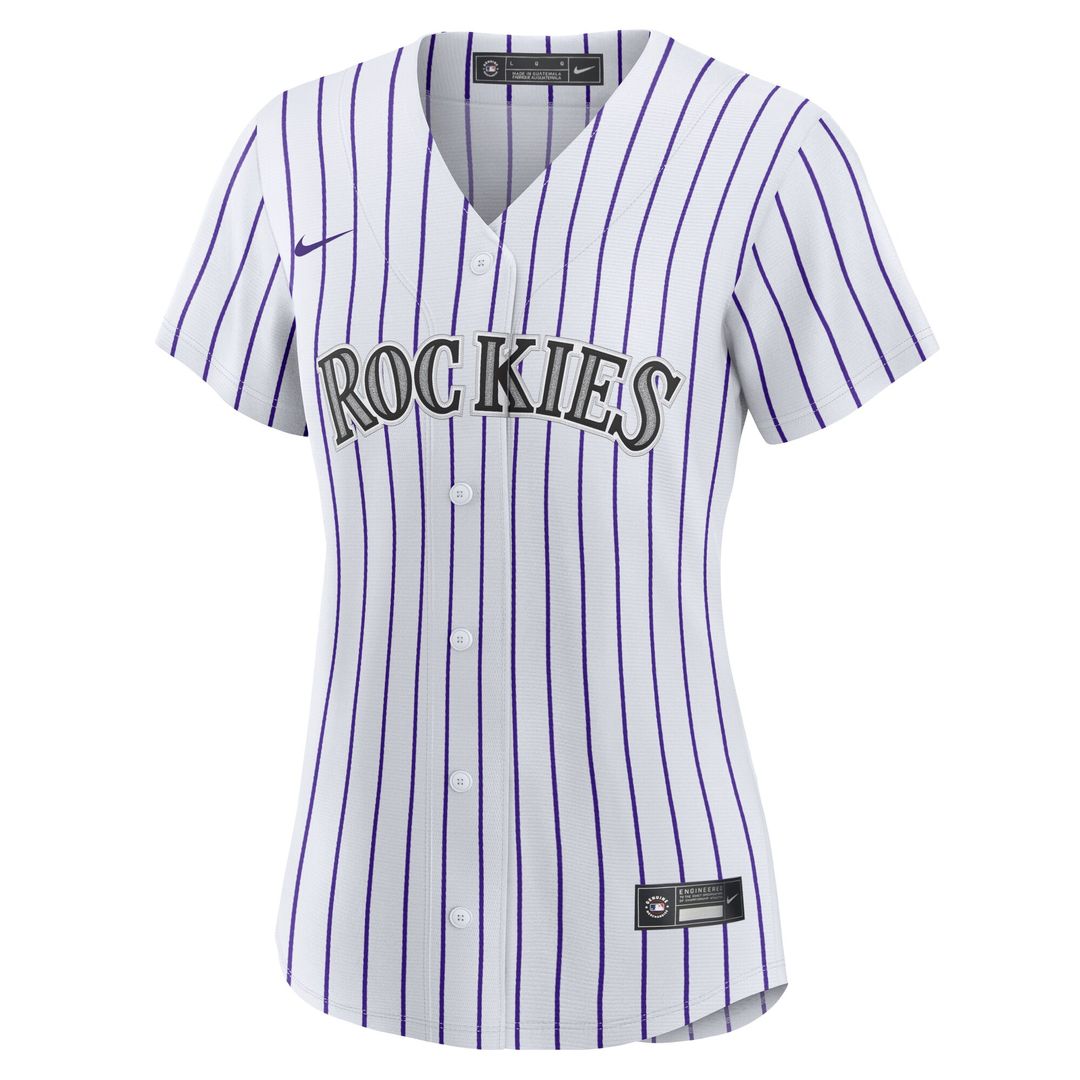 Tyler Freeman Colorado Rockies Nike Women's Home Replica Jersey - White Official MLB Team Apparel Baseball Fan Gear