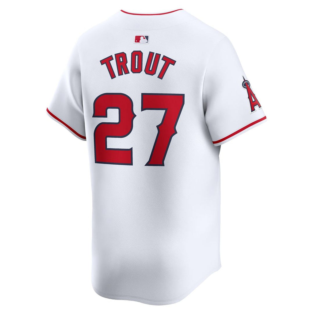 Mike Trout Los Angeles Angels Nike Youth Home Limited Player Jersey - White Official MLB Team Apparel Baseball Fan Gear