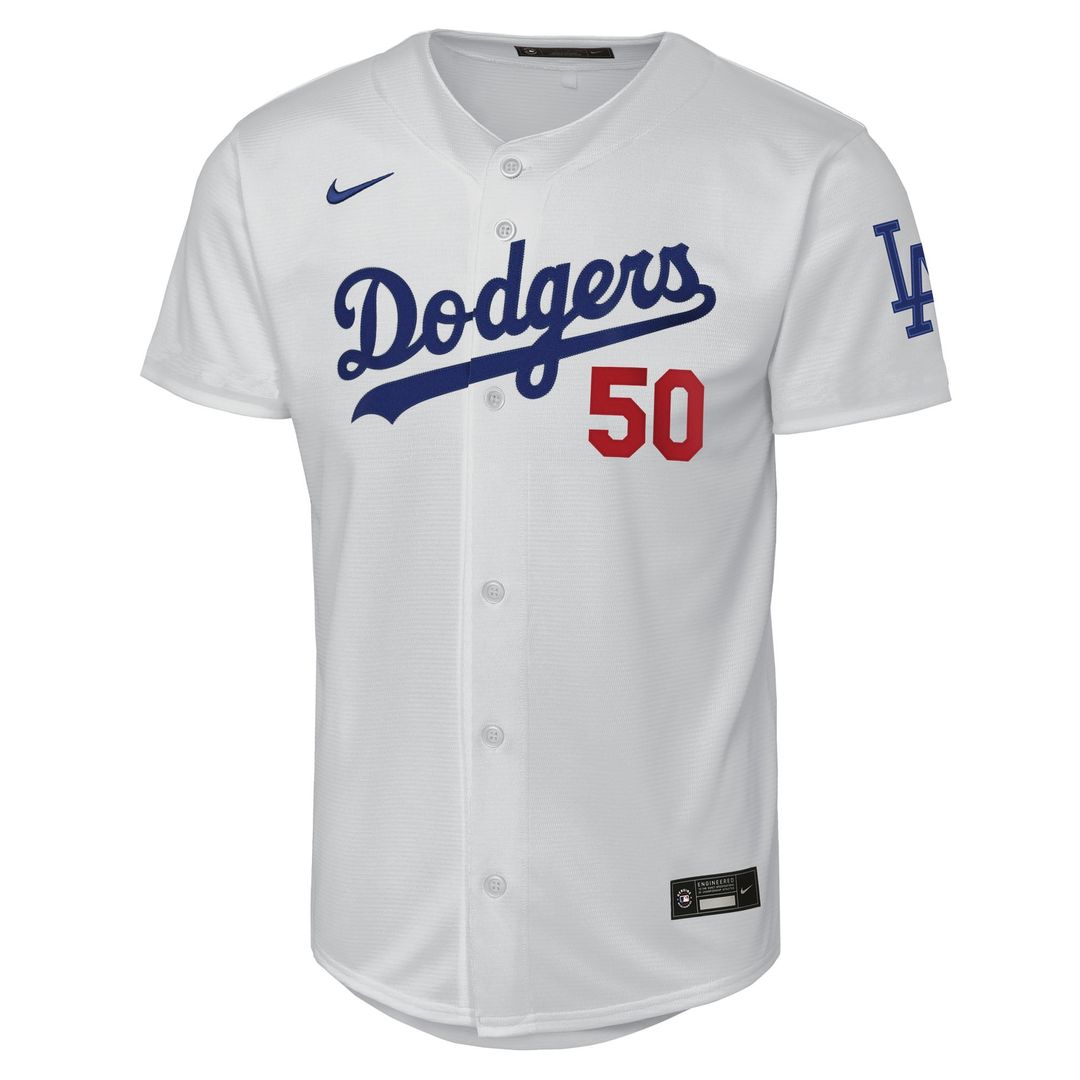 Mookie Betts Los Angeles Dodgers Nike Youth Home Stadium Jersey - White Official MLB Team Apparel Baseball Fan Gear