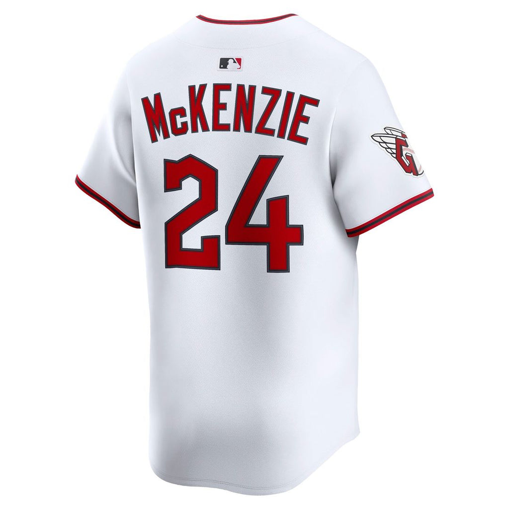 Triston McKenzie Cleveland Guardians Nike Home Limited Player Jersey - White Official MLB Team Apparel Baseball Fan Gear