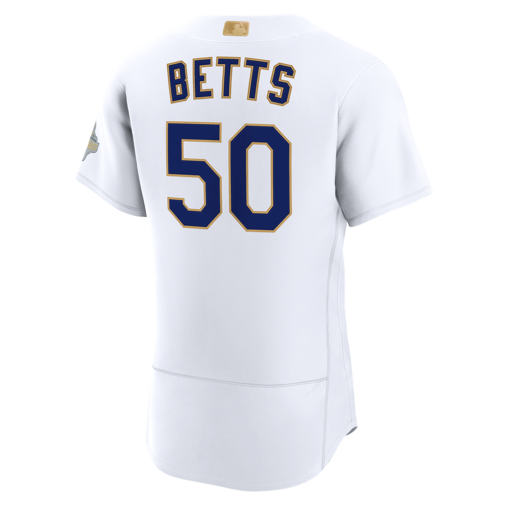 Mookie Betts Los Angeles Dodgers Nike 2026 Gold Collection Authentic Jersey - White Official MLB Team Apparel Baseball Fan Gear