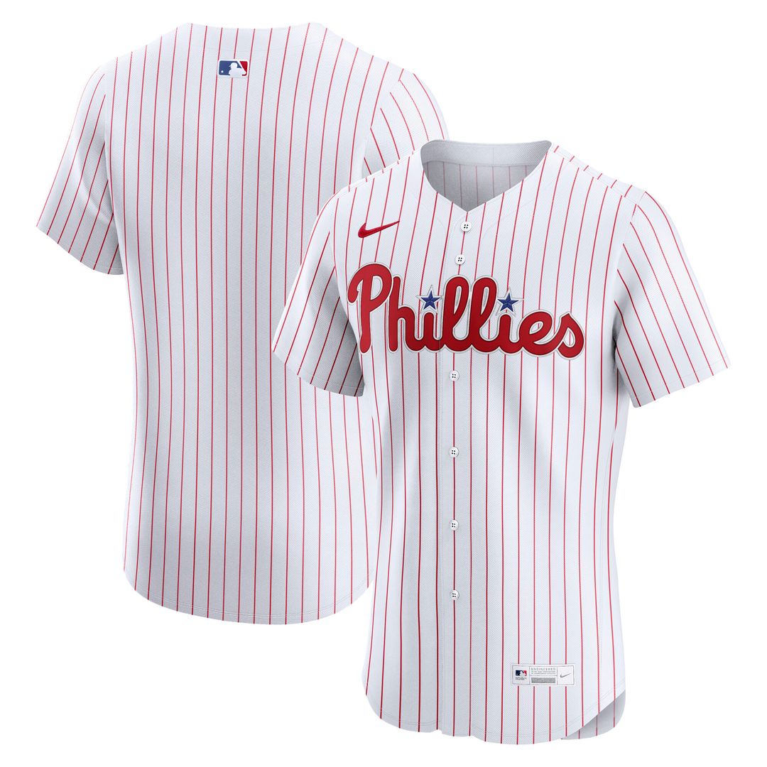 Philadelphia Phillies Nike Home Elite Jersey - White Official MLB Team Apparel Baseball Fan Gear