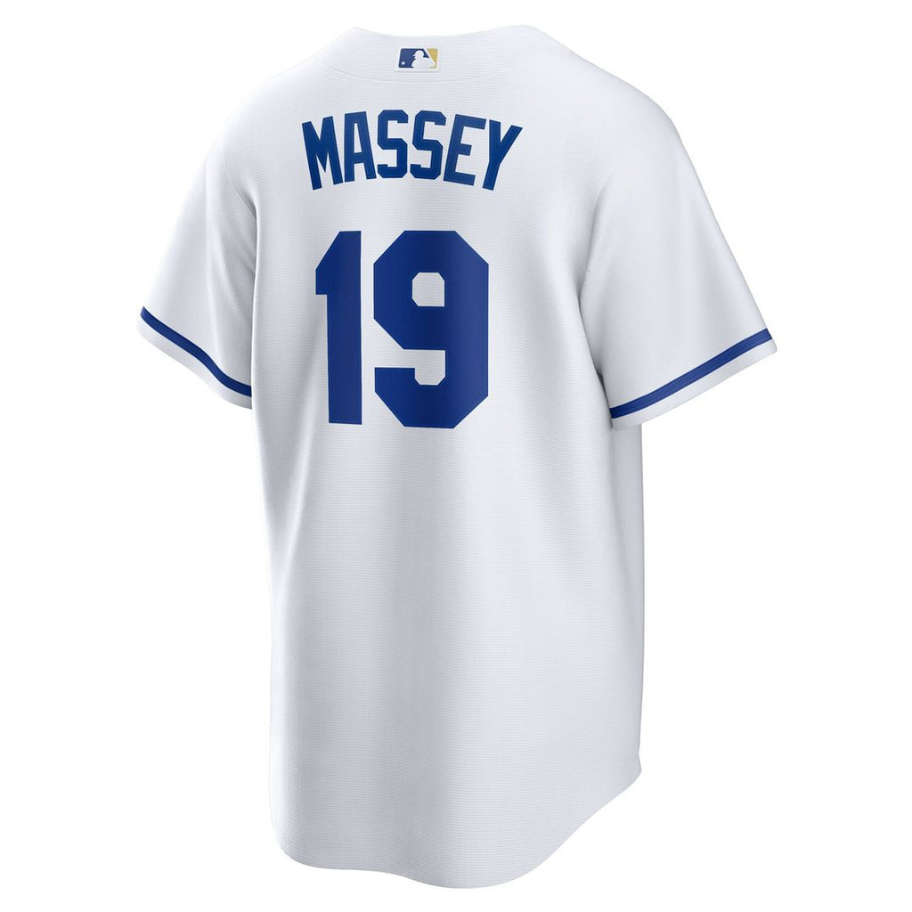 Michael Massey Kansas City Royals Nike Home Replica Jersey - White Official MLB Team Apparel Baseball Fan Gear
