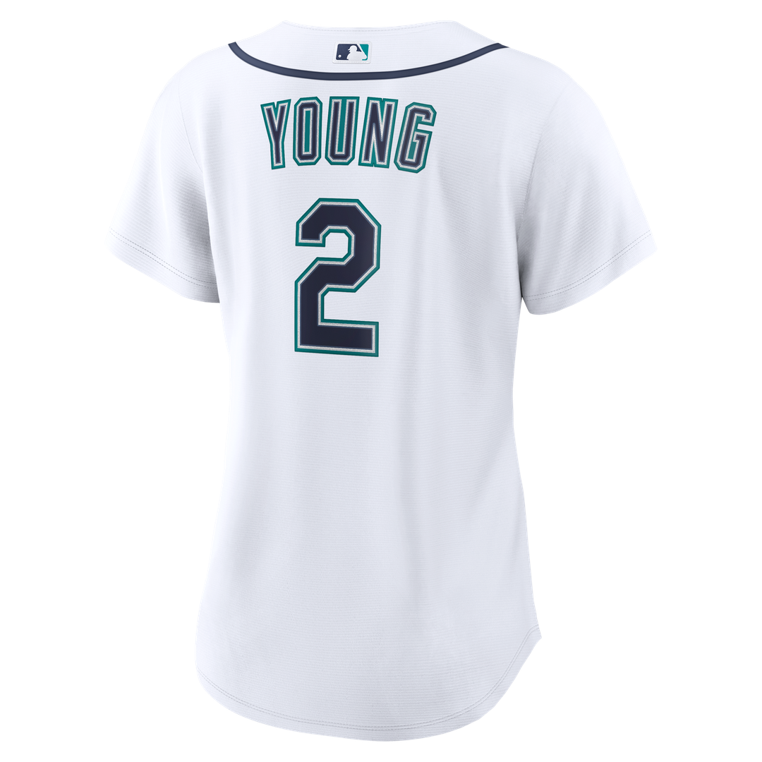 Cole Young Seattle Mariners Nike Women's Home Replica Jersey - White Official MLB Team Apparel Baseball Fan Gear