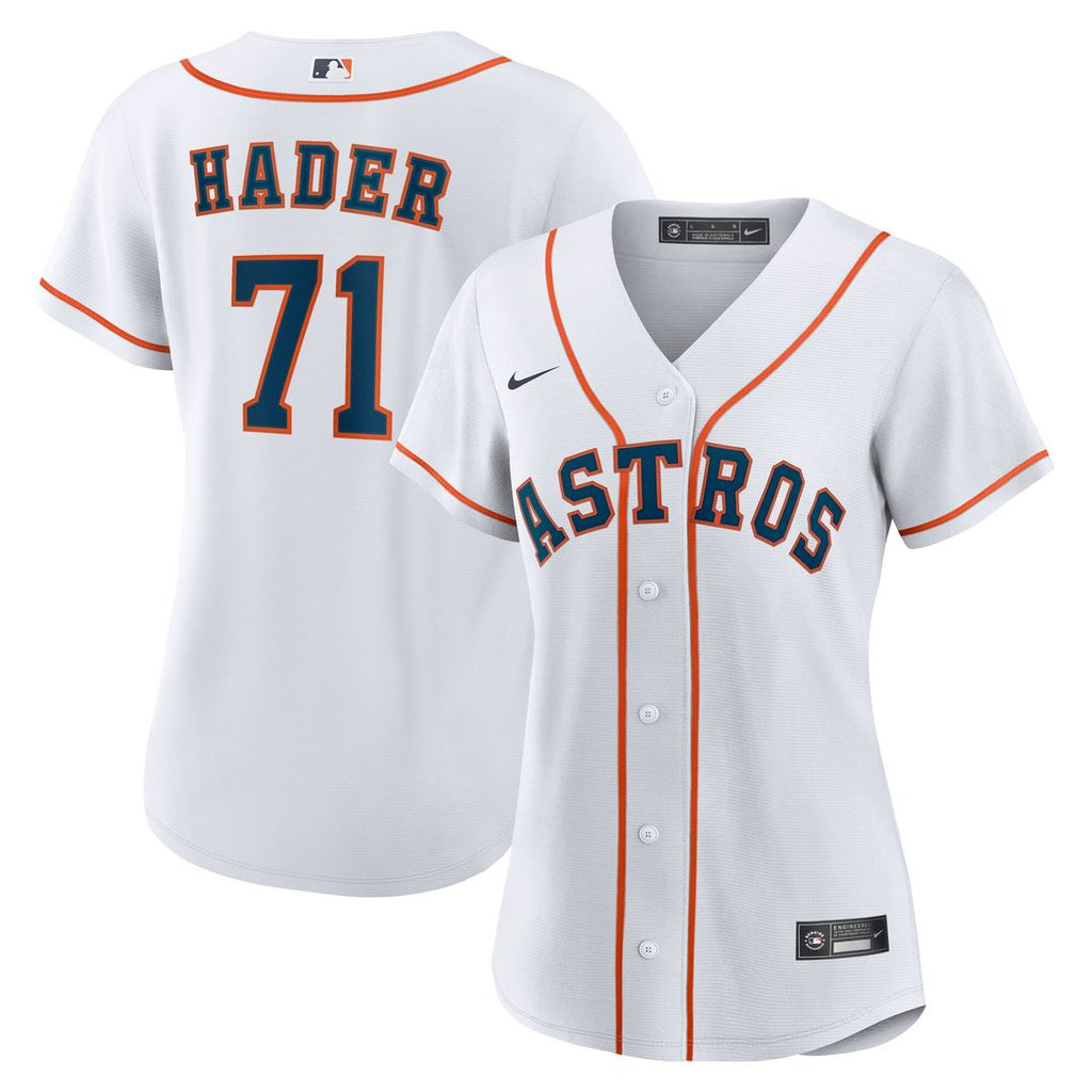 Josh Hader Houston Astros Nike Women's Home Replica Jersey - White Official MLB Team Apparel Baseball Fan Gear