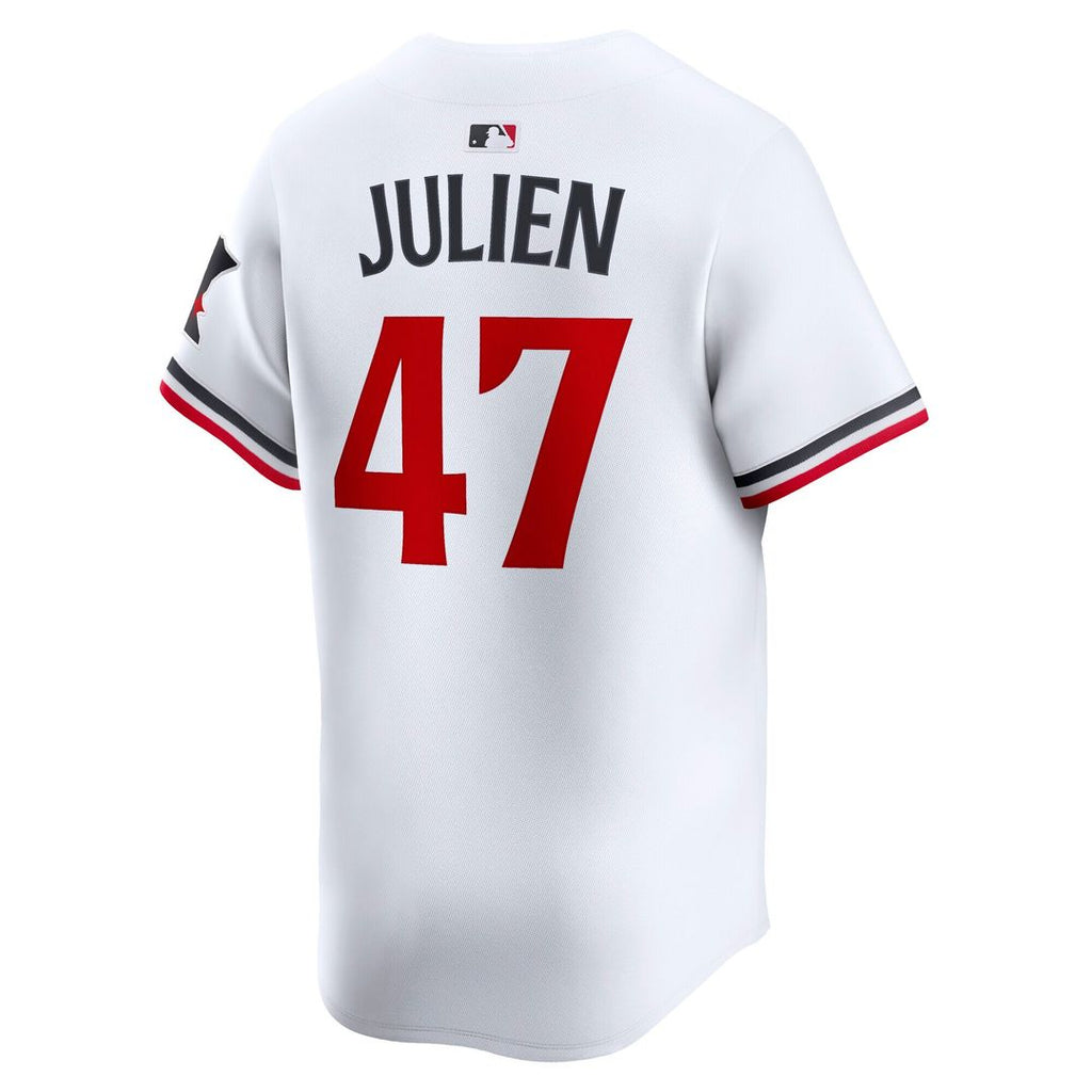 Edouard Julien Minnesota Twins Nike Home Limited Player Jersey - White Official MLB Team Apparel Baseball Fan Gear