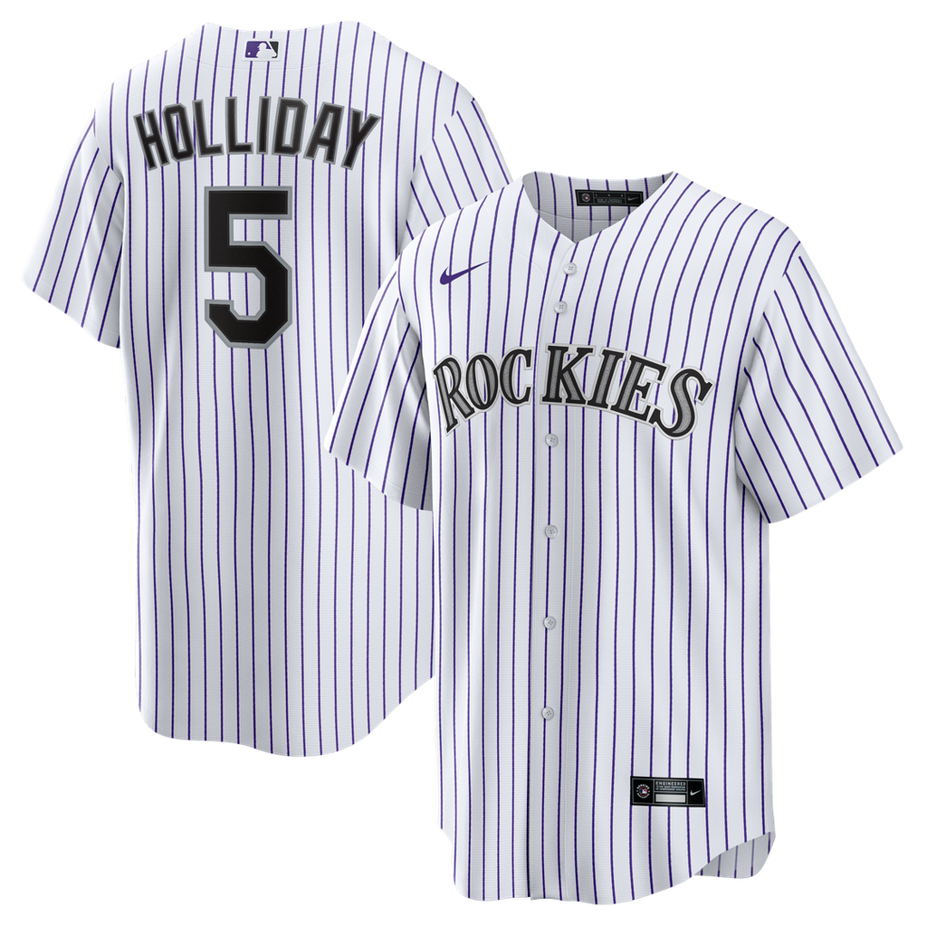 Matt Holliday Colorado Rockies Nike Home Retired Player Replica Jersey - White Official MLB Team Apparel Baseball Fan Gear