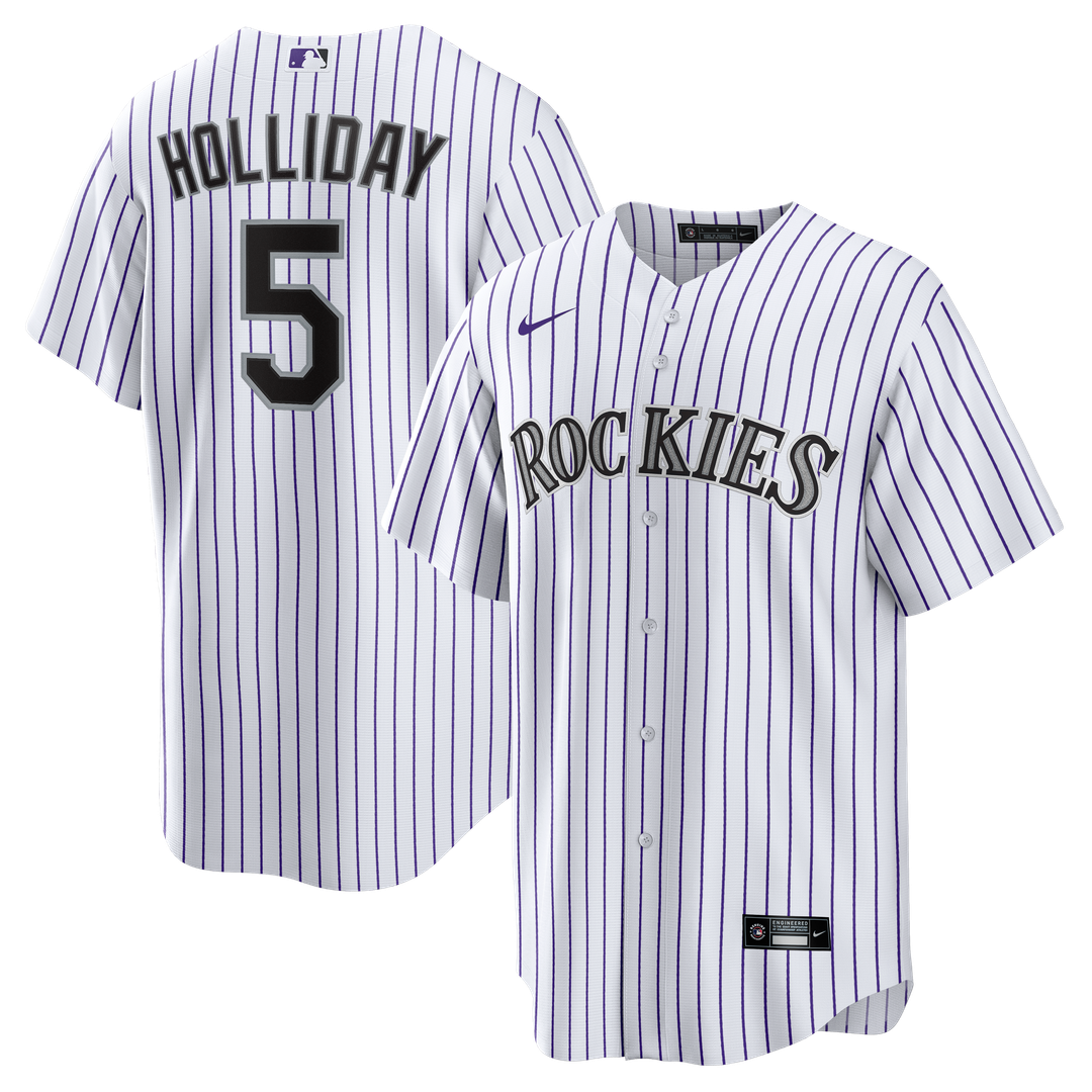 Matt Holliday Colorado Rockies Nike Home Retired Player Replica Jersey - White Official MLB Team Apparel Baseball Fan Gear