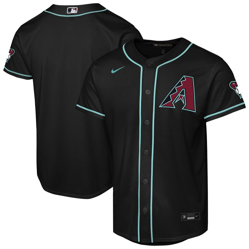 Arizona Diamondbacks Nike Youth Alternate Stadium Jersey - Black Official MLB Team Apparel Baseball Fan Gear