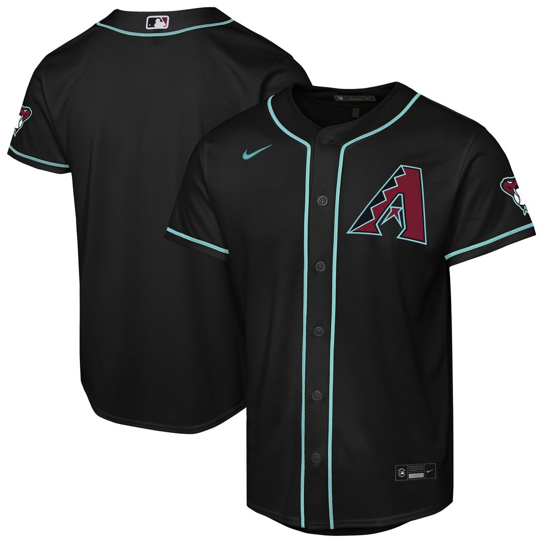 Arizona Diamondbacks Nike Youth Alternate Stadium Jersey - Black Official MLB Team Apparel Baseball Fan Gear