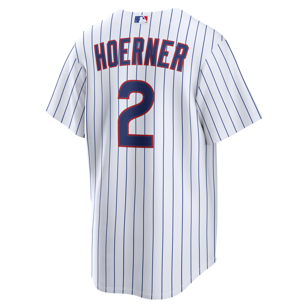 Nico Hoerner Chicago Cubs Nike Home Replica Jersey - White Official MLB Team Apparel Baseball Fan Gear