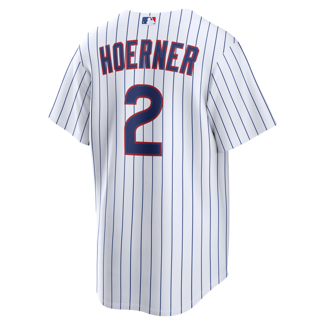 Nico Hoerner Chicago Cubs Nike Home Replica Jersey - White Official MLB Team Apparel Baseball Fan Gear