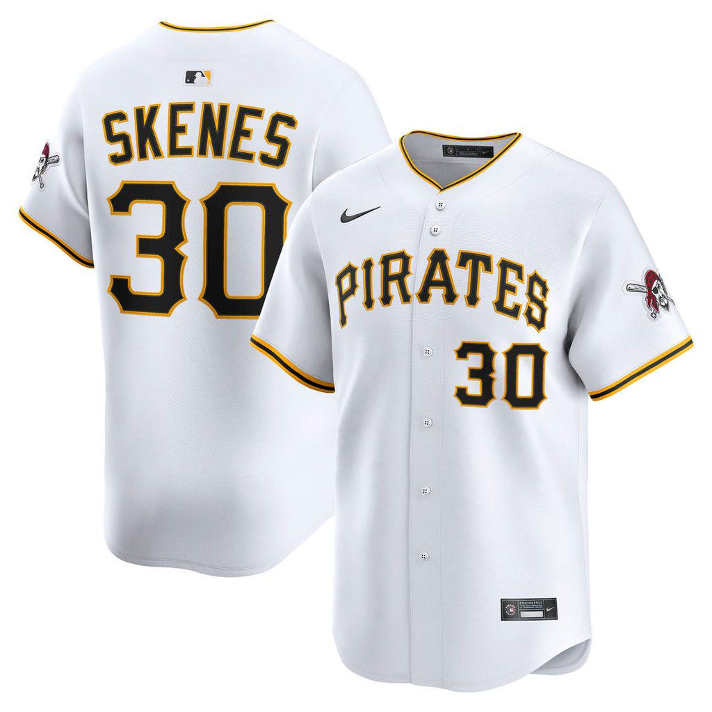 Paul Skenes Pittsburgh Pirates Nike Home Limited Player Jersey - White Official MLB Team Apparel Baseball Fan Gear