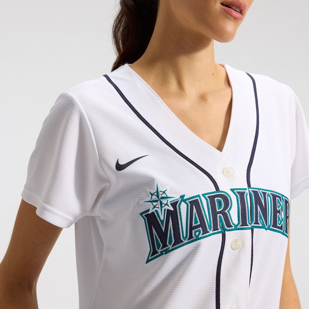 Cal Raleigh Seattle Mariners Nike Women's Home Replica Jersey - White Official MLB Team Apparel Baseball Fan Gear