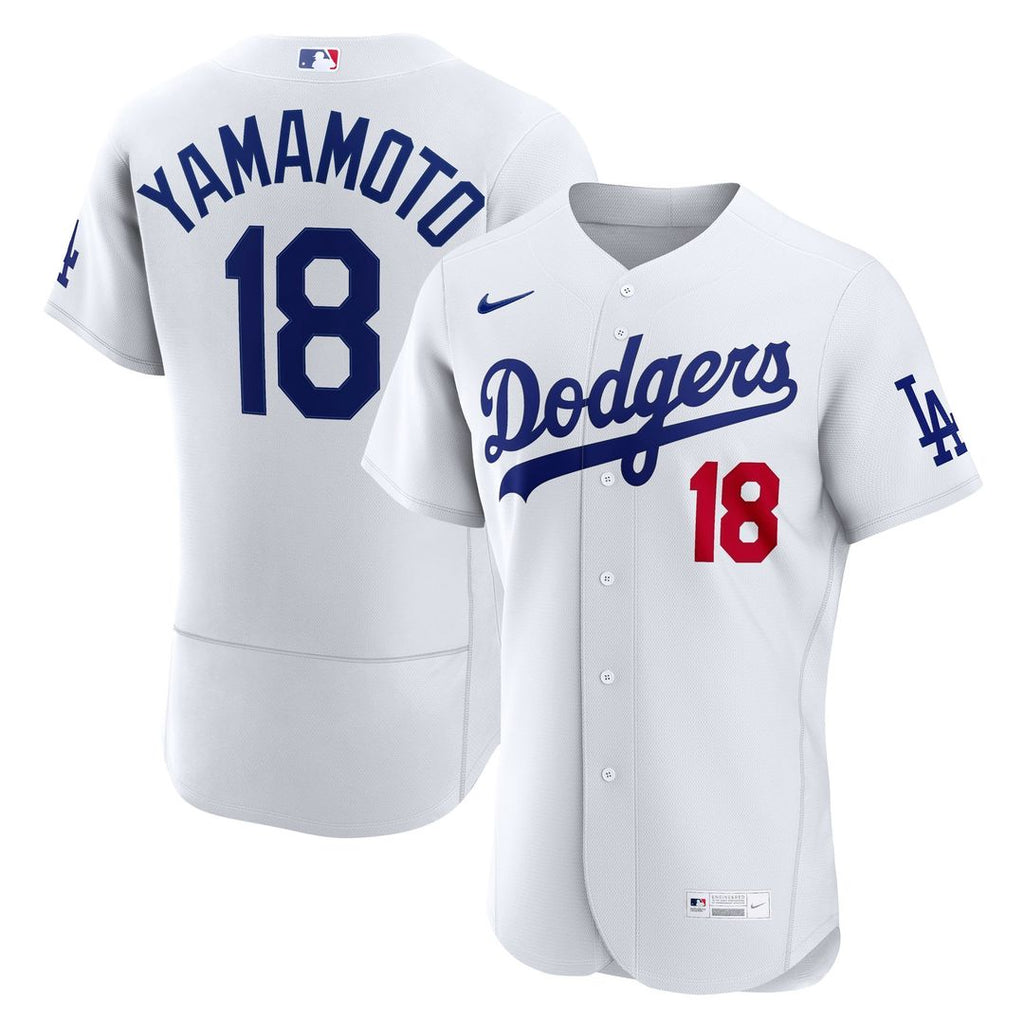 Yoshinobu Yamamoto Los Angeles Dodgers Nike Home Authentic Jersey - White Official MLB Team Apparel Baseball Fan Gear
