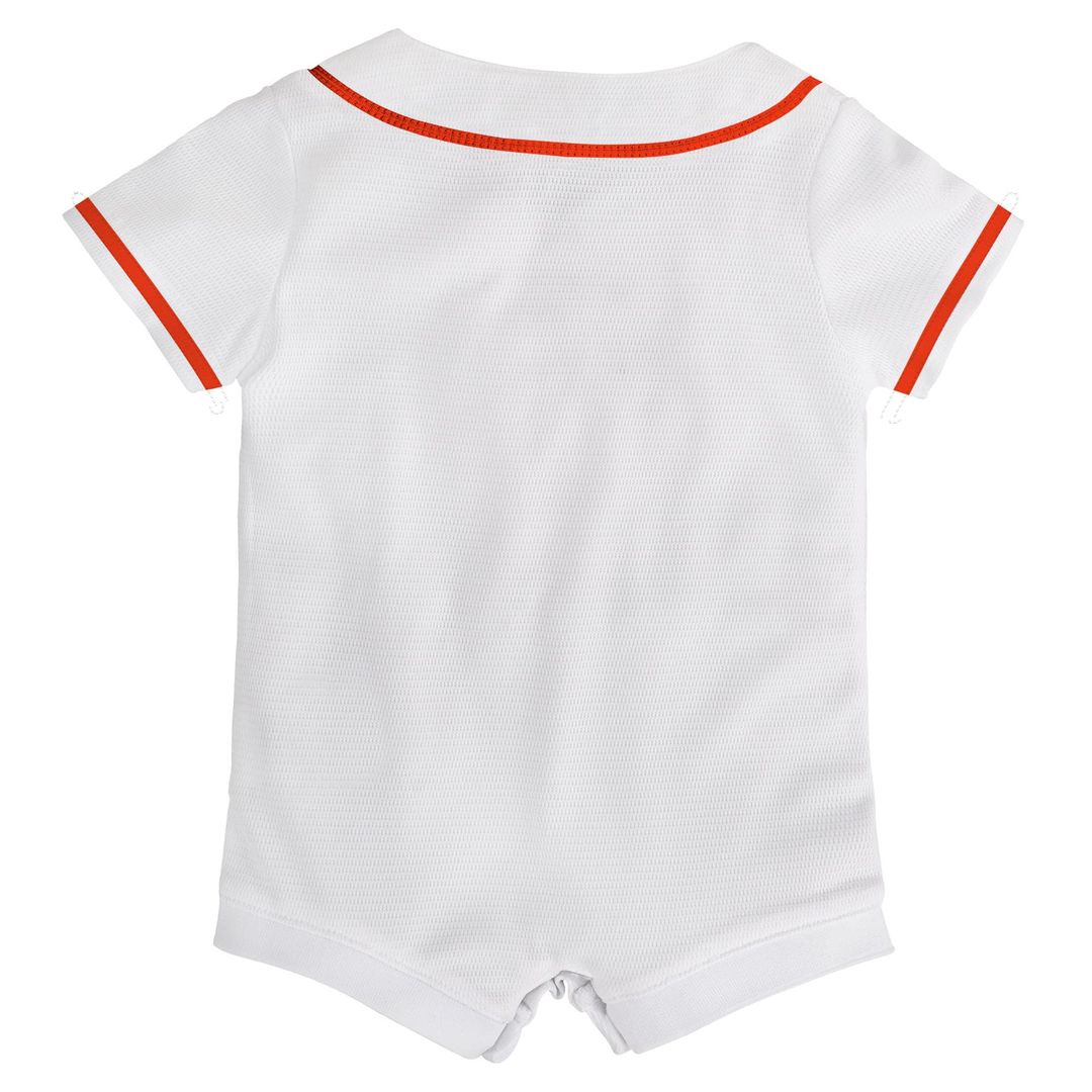 Houston Astros Nike Newborn Home Replica Romper Jersey - White Official MLB Team Apparel Baseball Fan Gear