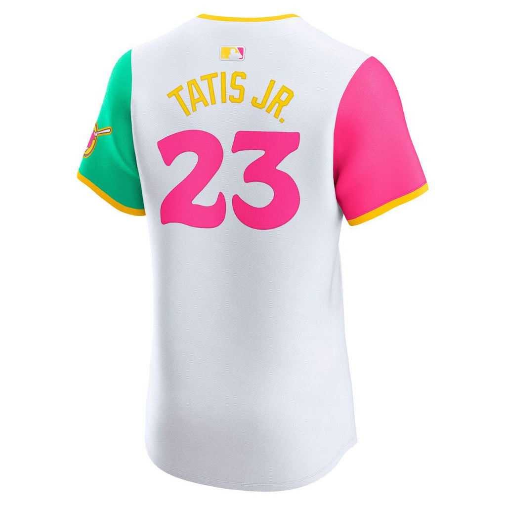 Fernando Tatis Jr. San Diego Padres Nike City Connect Elite Jersey - White Official MLB Team Apparel Baseball Fan Gear