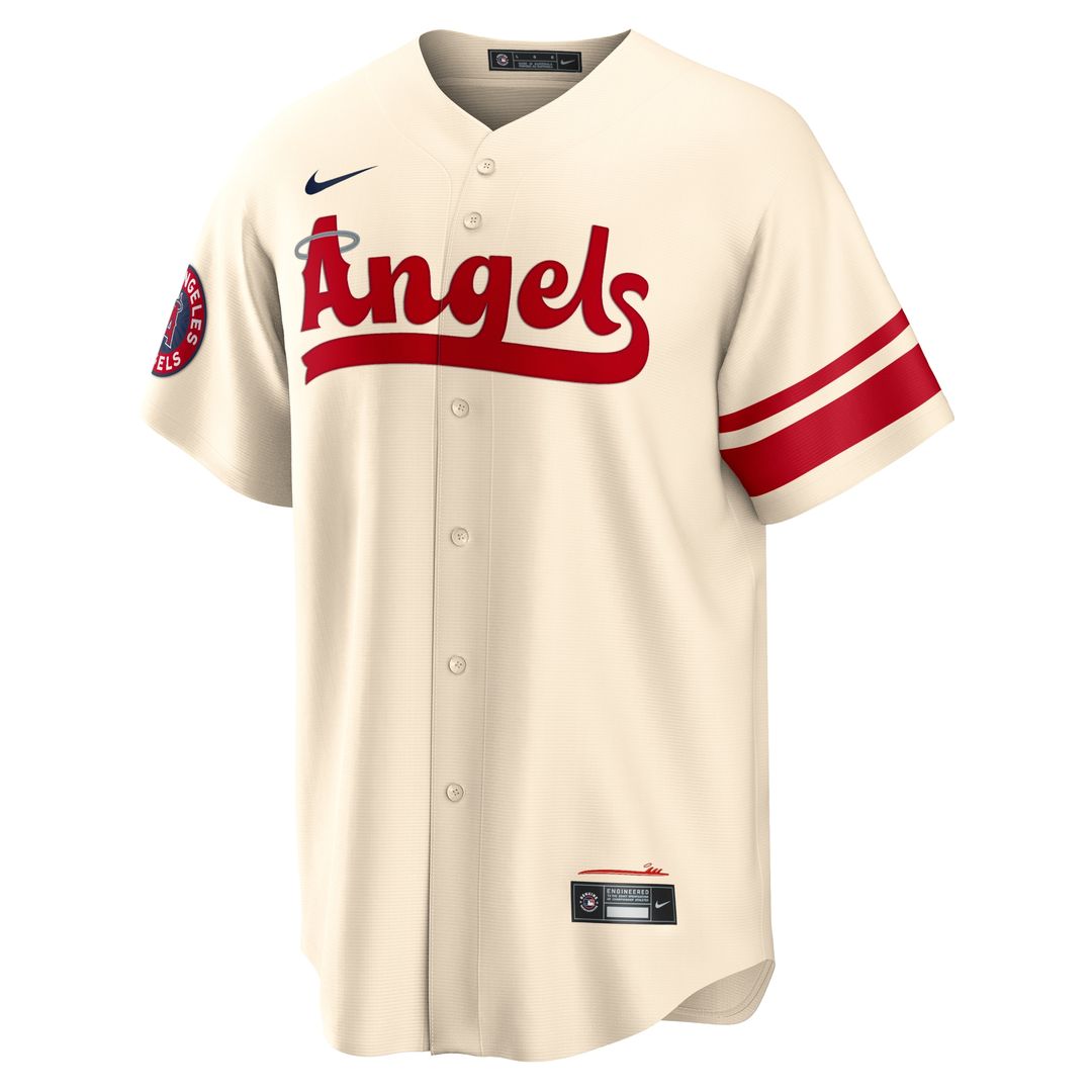 Anthony Rendon Los Angeles Angels Nike City Connect Replica Player Jersey - Cream Official MLB Team Apparel Baseball Fan Gear