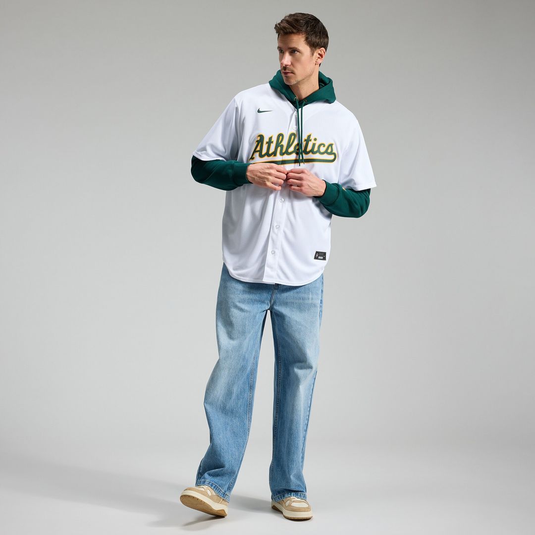 Nick Kurtz Athletics Nike Home Replica Jersey - White Official MLB Team Apparel Baseball Fan Gear