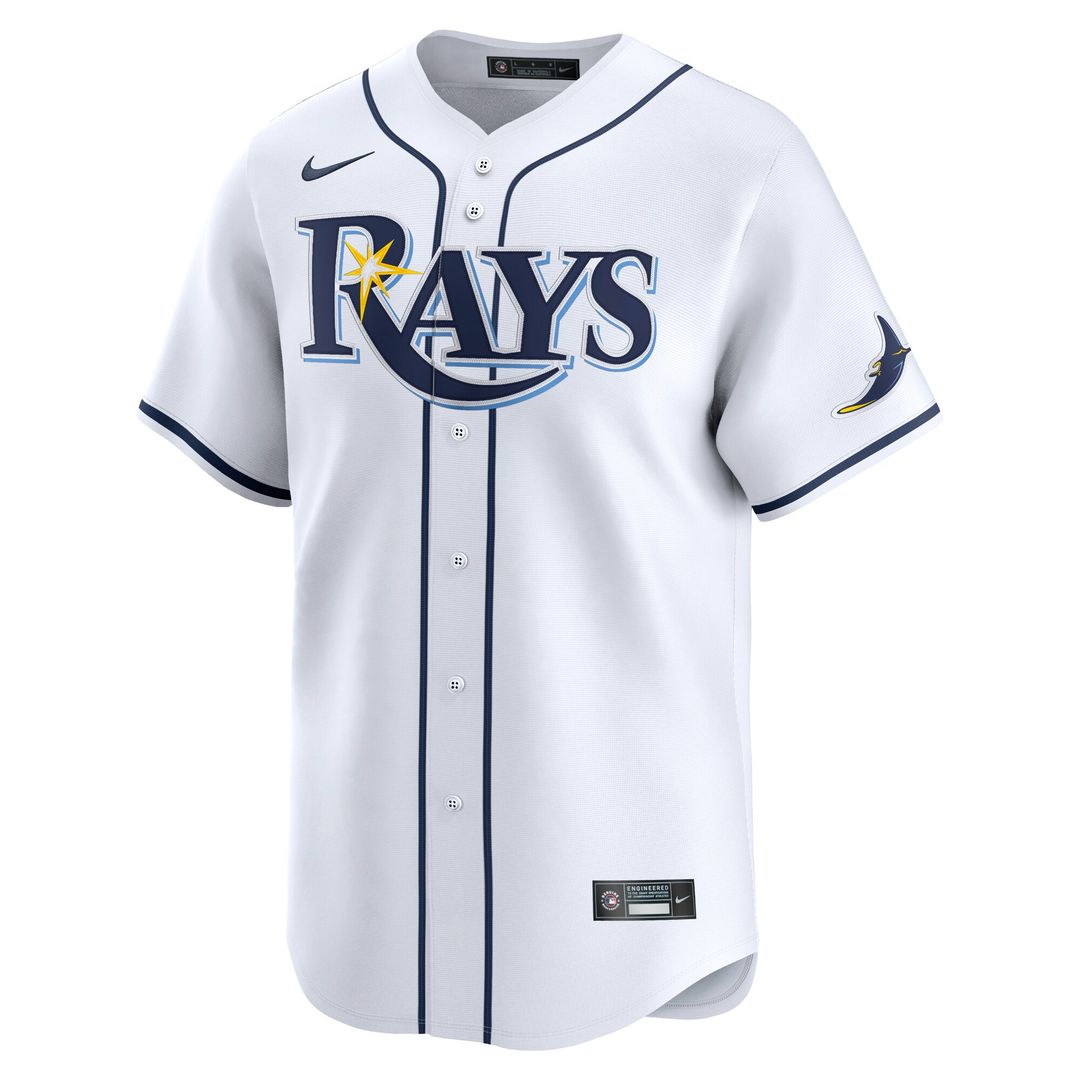 Brandon Lowe Tampa Bay Rays Nike Home Limited Player Jersey - White Official MLB Team Apparel Baseball Fan Gear