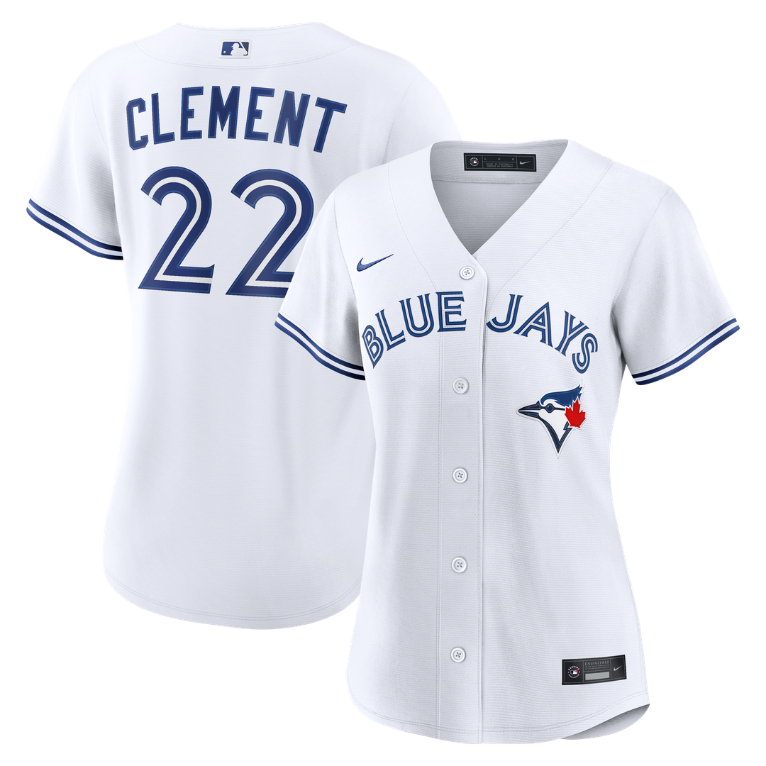 Ernie Clement Toronto Blue Jays Nike Women's Home Replica Jersey - White Official MLB Team Apparel Baseball Fan Gear