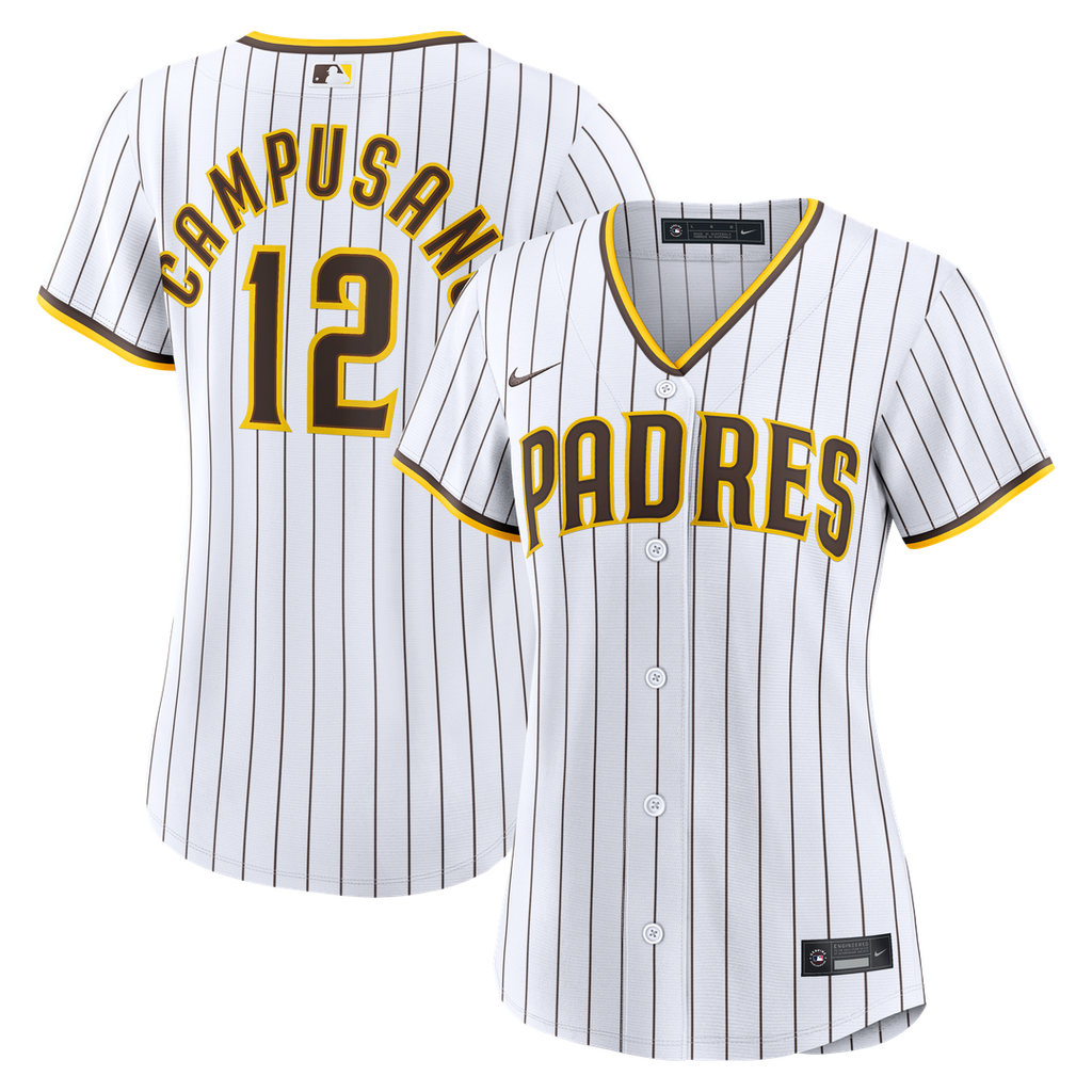 Luis Campusano San Diego Padres Nike Women's Home Replica Jersey - White Official MLB Team Apparel Baseball Fan Gear