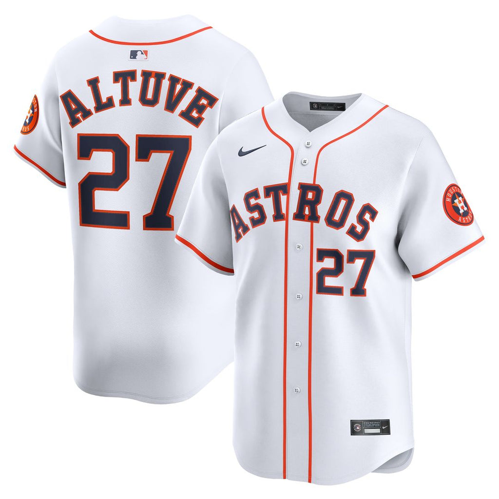 Jose Altuve Houston Astros Nike Home Limited Player Jersey - White Official MLB Team Apparel Baseball Fan Gear