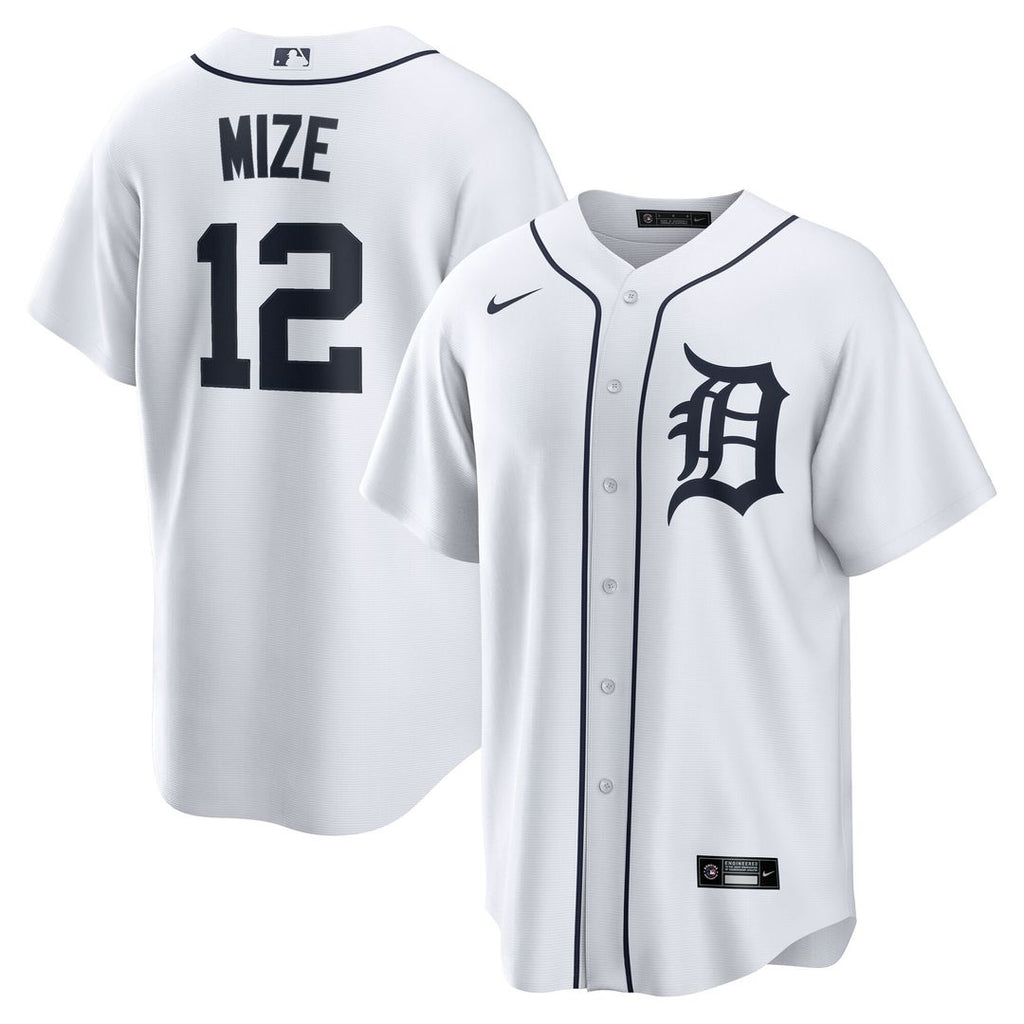 Casey Mize Detroit Tigers Nike Home Replica Jersey - White Official MLB Team Apparel Baseball Fan Gear