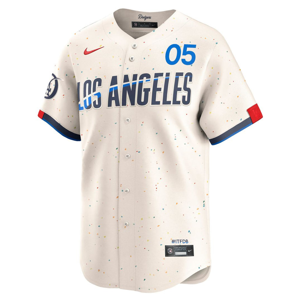 Freddie Freeman Los Angeles Dodgers Nike City Connect Limited Player Jersey - Cream Official MLB Team Apparel Baseball Fan Gear