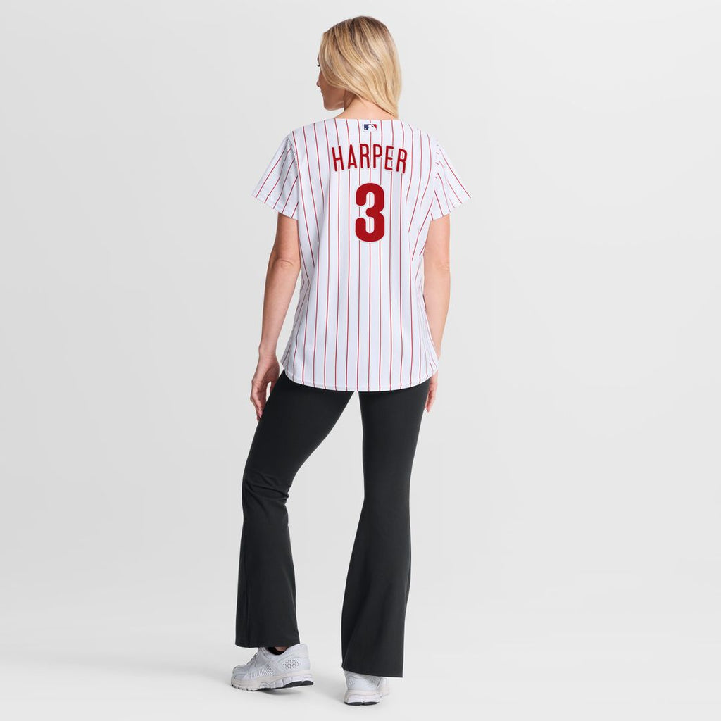 Bryce Harper Philadelphia Phillies Nike Women's Home Replica Jersey - White Official MLB Team Apparel Baseball Fan Gear