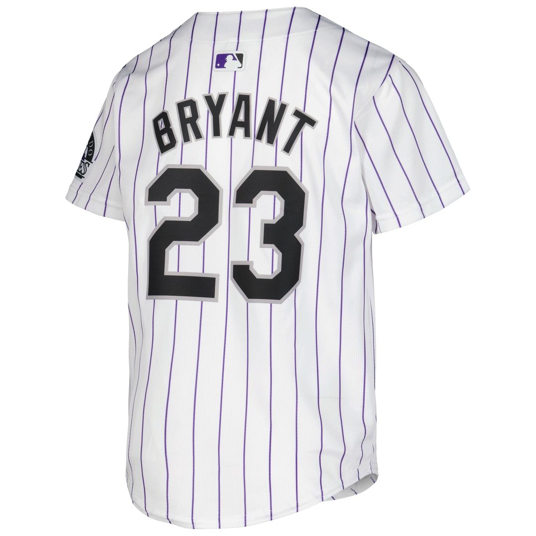 Kris Bryant Colorado Rockies Nike Youth Alternate Limited Player Jersey - Purple Official MLB Team Apparel Baseball Fan Gear