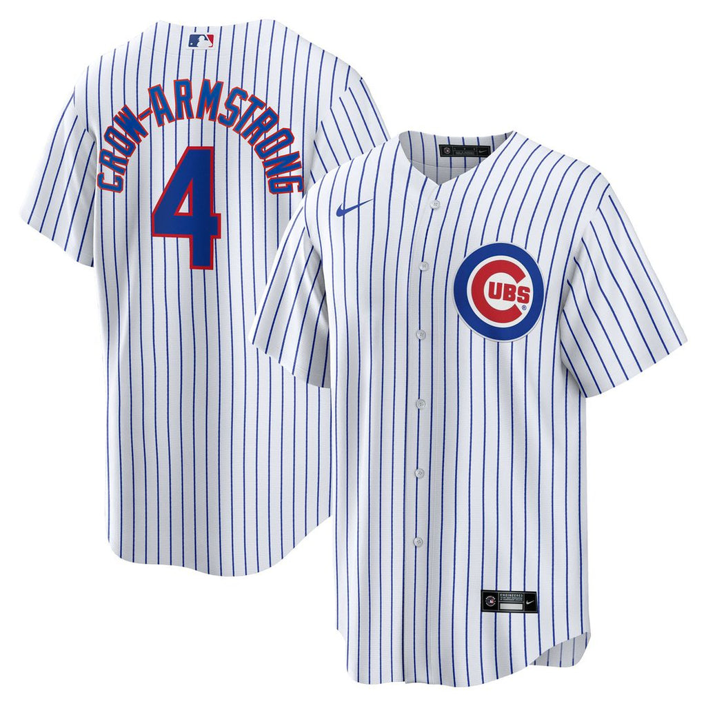 Pete Crow-Armstrong Chicago Cubs Nike Home Replica Jersey - White Official MLB Team Apparel Baseball Fan Gear