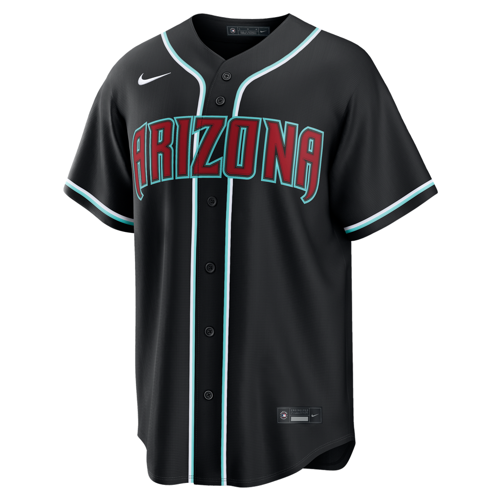 Arizona Diamondbacks Nike Fashion Replica Black Out Jersey Official MLB Team Apparel Baseball Fan Gear