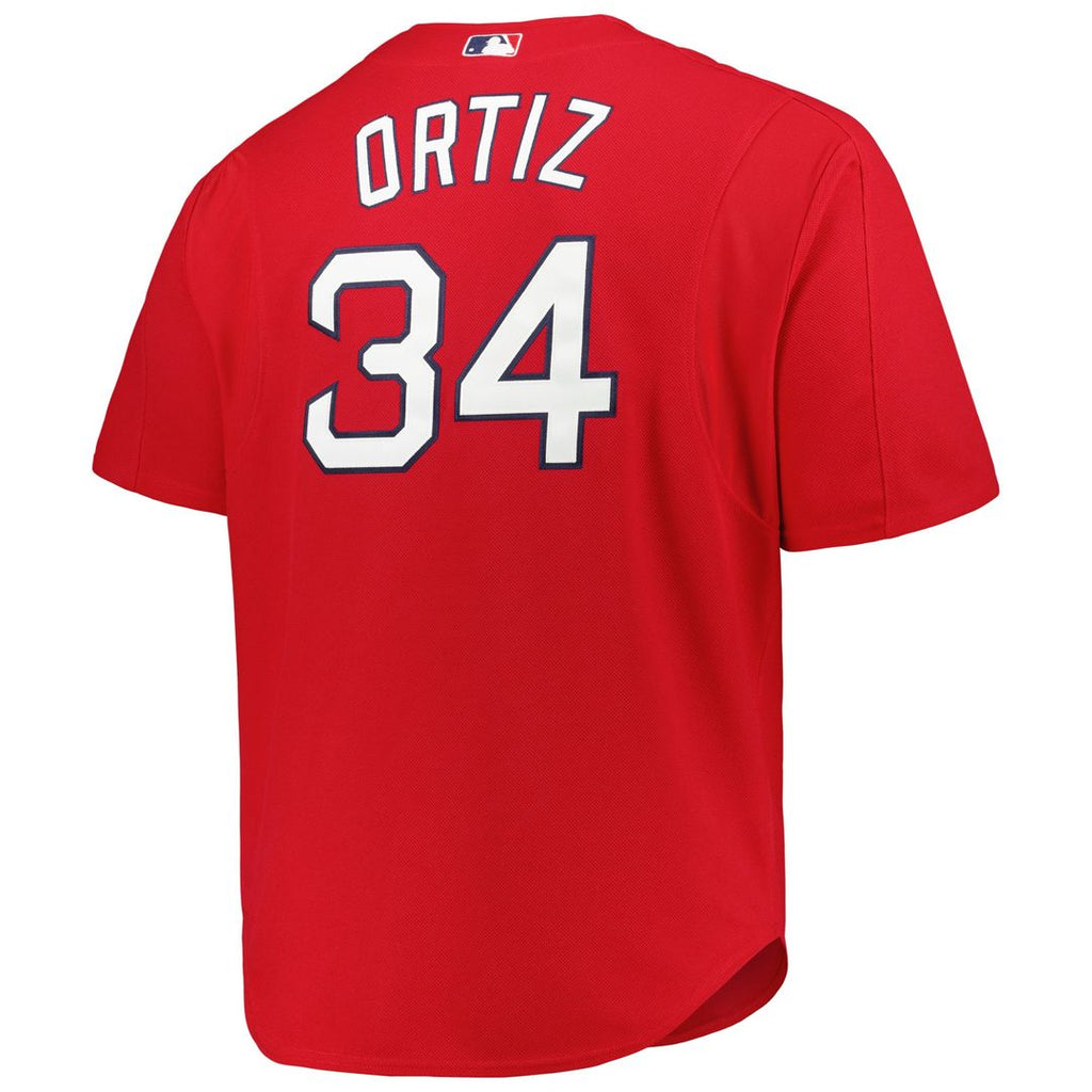 David Ortiz Boston Red Sox Mitchell & Ness Big & Tall Cooperstown Mesh Batting Practice Jersey - Red Official MLB Team Apparel Baseball Fan Gear