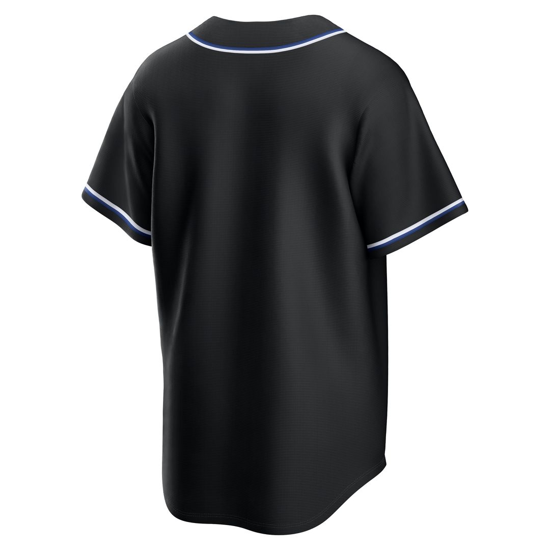 New York Mets Nike Fashion Replica Black Out Jersey Official MLB Team Apparel Baseball Fan Gear