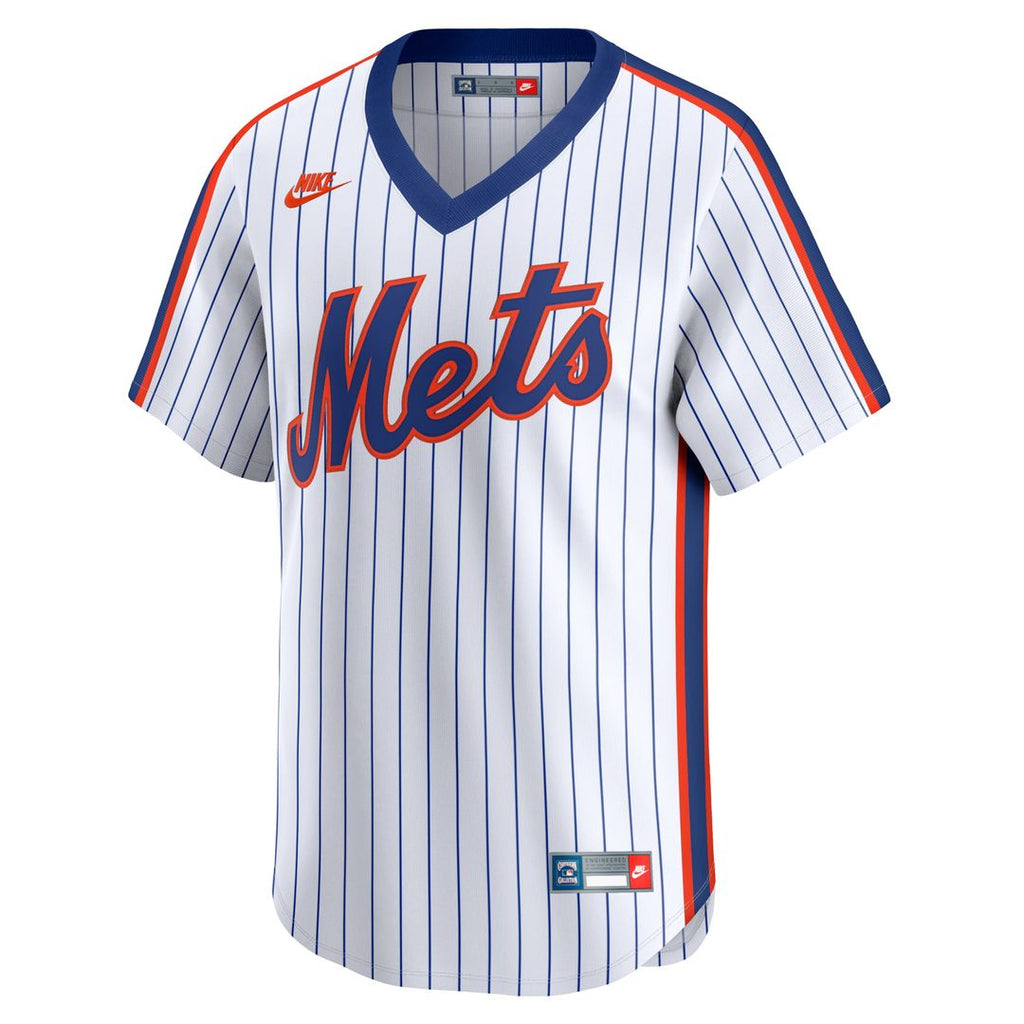 New York Mets Nike Cooperstown Collection Limited Jersey - White Official MLB Team Apparel Baseball Fan Gear