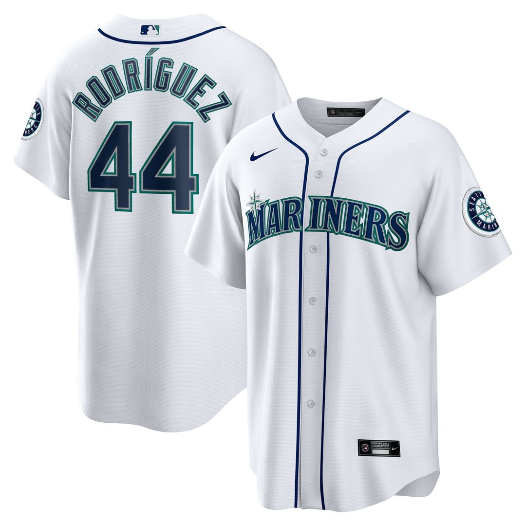 Julio Rodríguez Seattle Mariners Nike Home Replica Jersey - White Official MLB Team Apparel Baseball Fan Gear