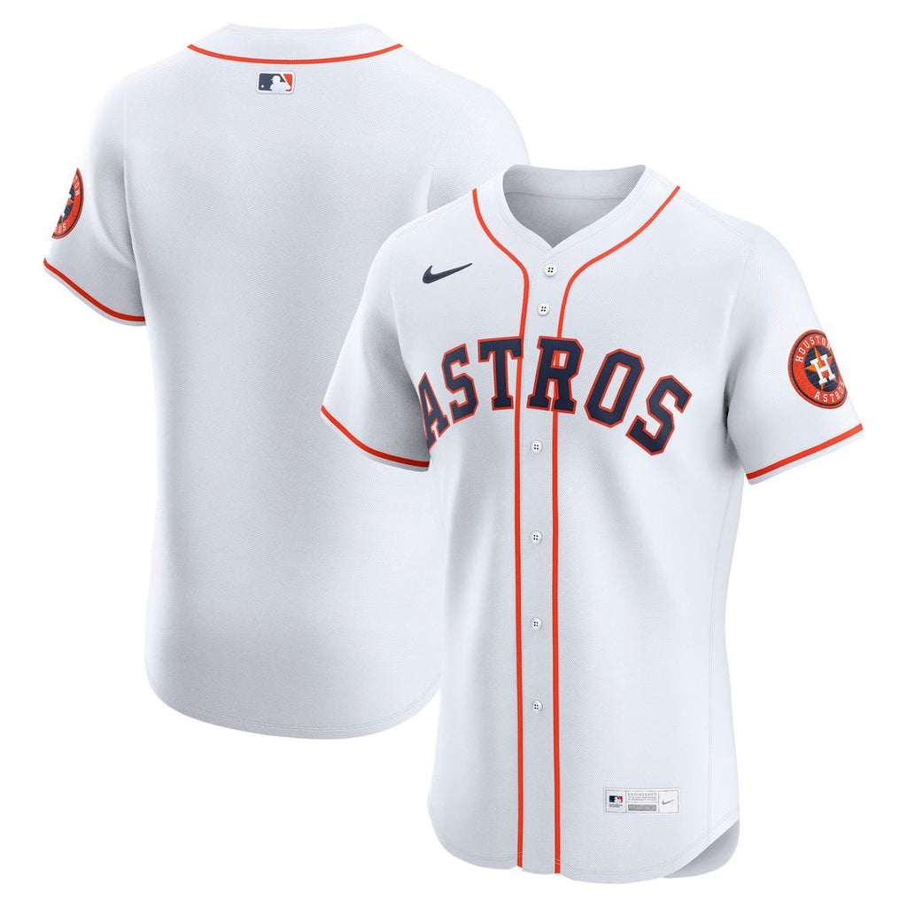 Houston Astros Nike Home Elite Jersey - White Official MLB Team Apparel Baseball Fan Gear
