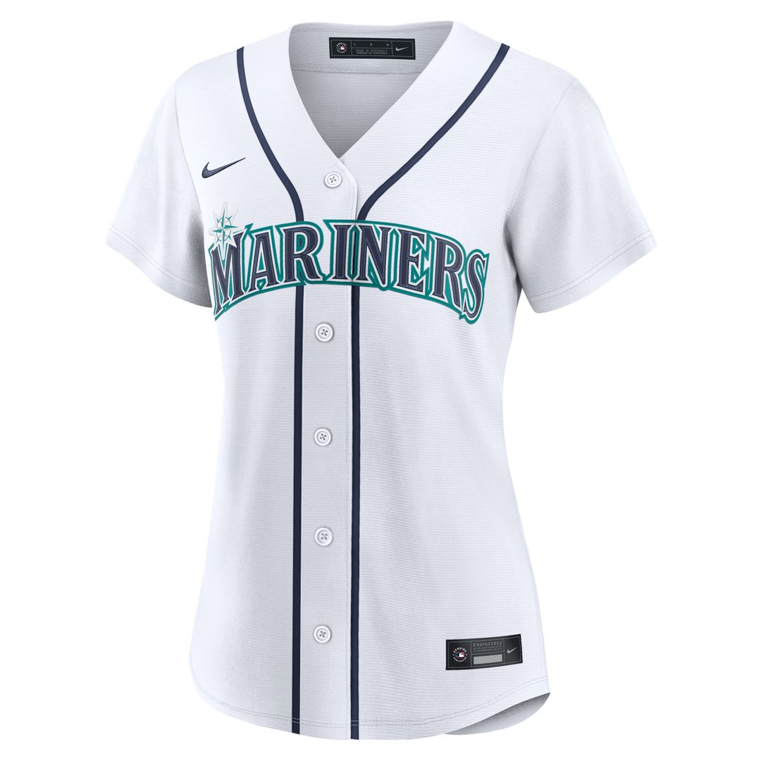 Luke Raley Seattle Mariners Nike Women's Home Replica Jersey - White Official MLB Team Apparel Baseball Fan Gear