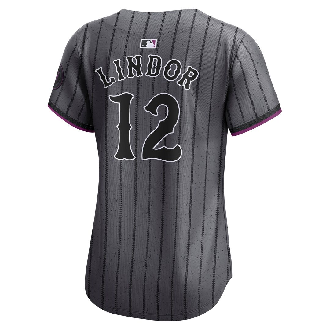 Francisco Lindor New York Mets Nike Women's City Connect Limited Jersey - Gray Official MLB Team Apparel Baseball Fan Gear