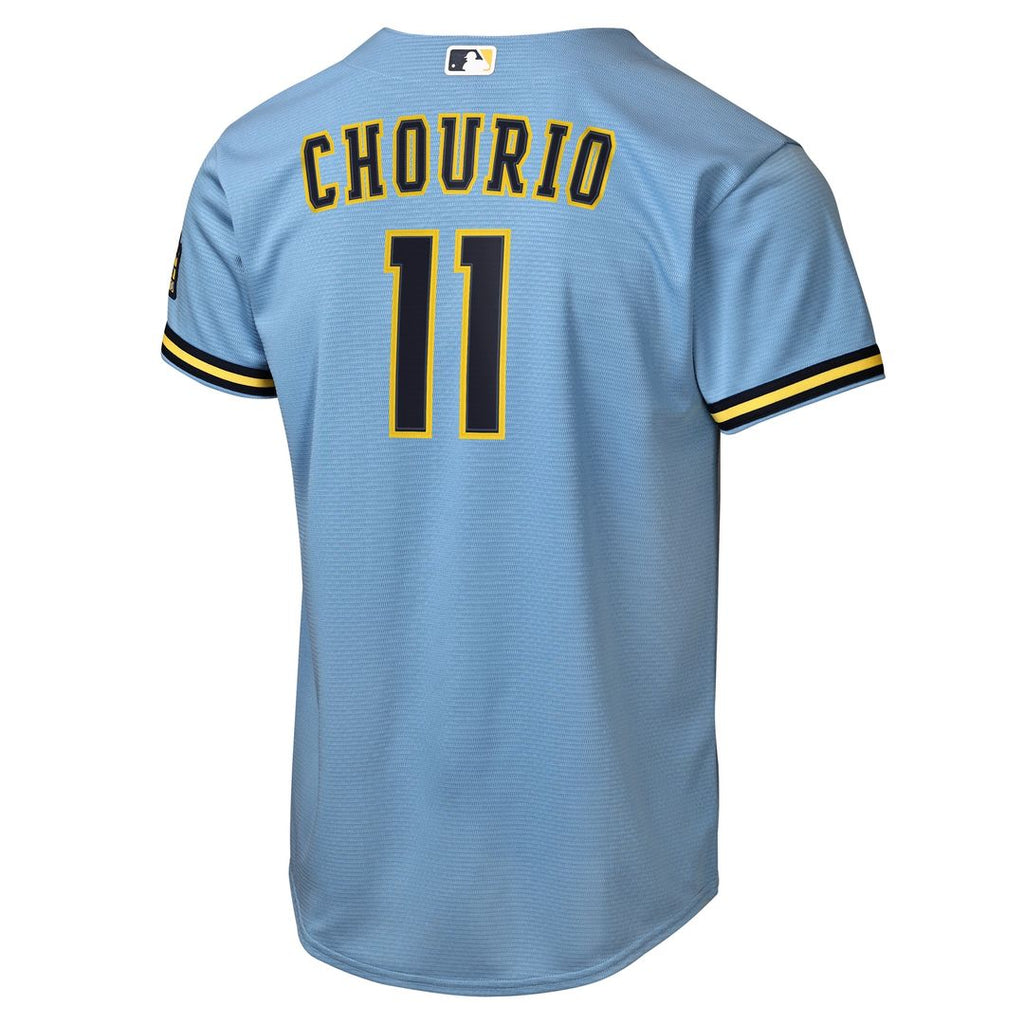 Jackson Chourio Milwaukee Brewers Nike Youth Home Stadium Jersey - Cream Official MLB Team Apparel Baseball Fan Gear