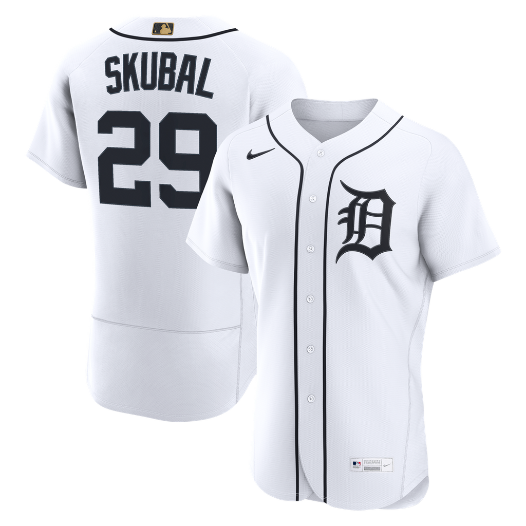 Tarik Skubal Detroit Tigers Nike MLB Awards Authentic Jersey - White Official MLB Team Apparel Baseball Fan Gear