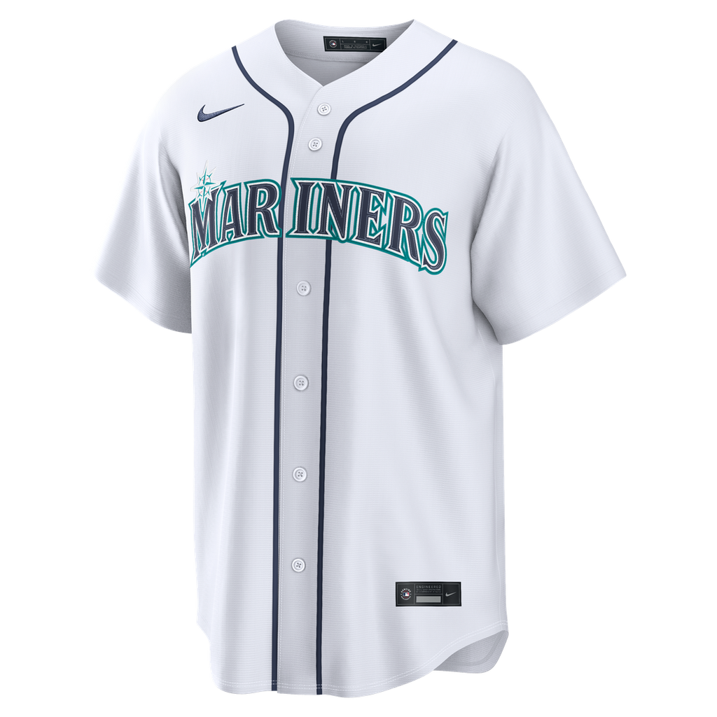 Cal Raleigh Seattle Mariners Nike Home Replica Jersey - White Official MLB Team Apparel Baseball Fan Gear