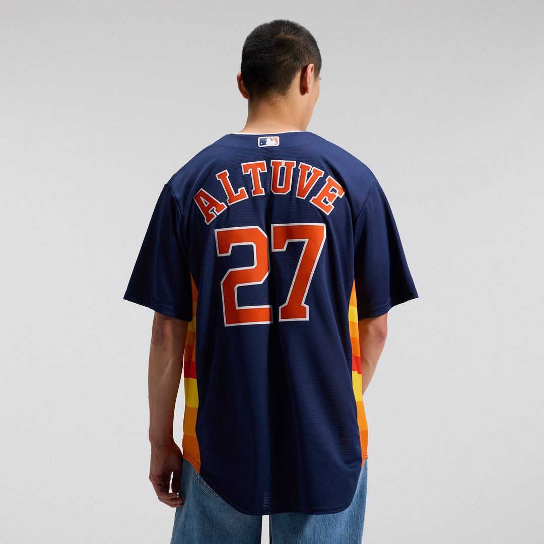 Jose Altuve Houston Astros Nike Alternate 2 Replica Jersey - Navy Official MLB Team Apparel Baseball Fan Gear