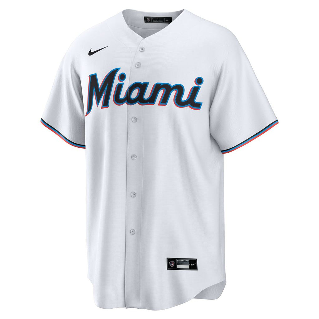 Kyle Stowers Miami Marlins Nike Youth Home Replica Jersey - White Official MLB Team Apparel Baseball Fan Gear