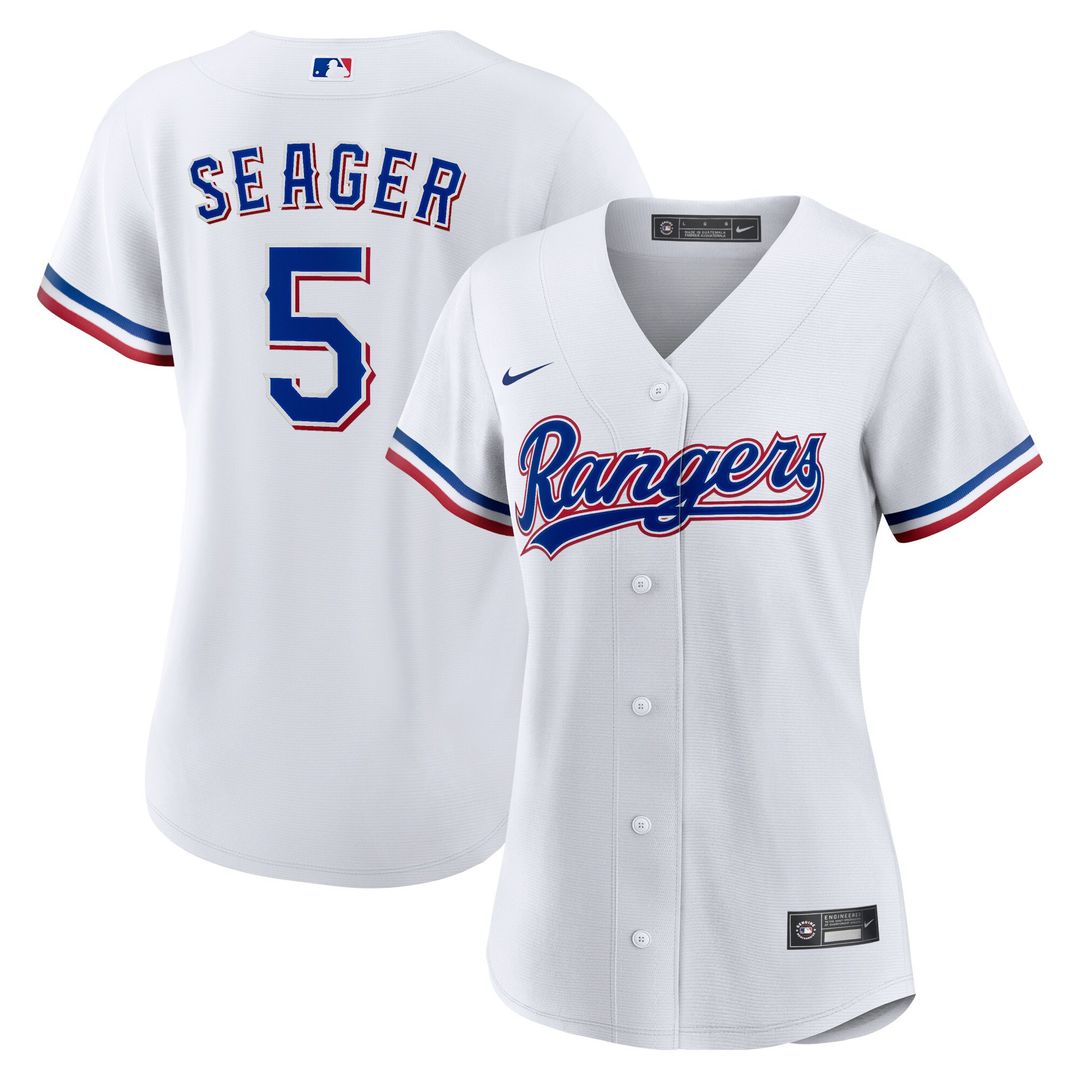Corey Seager Texas Rangers Nike Women's Home Replica Player Jersey - White Official MLB Team Apparel Baseball Fan Gear