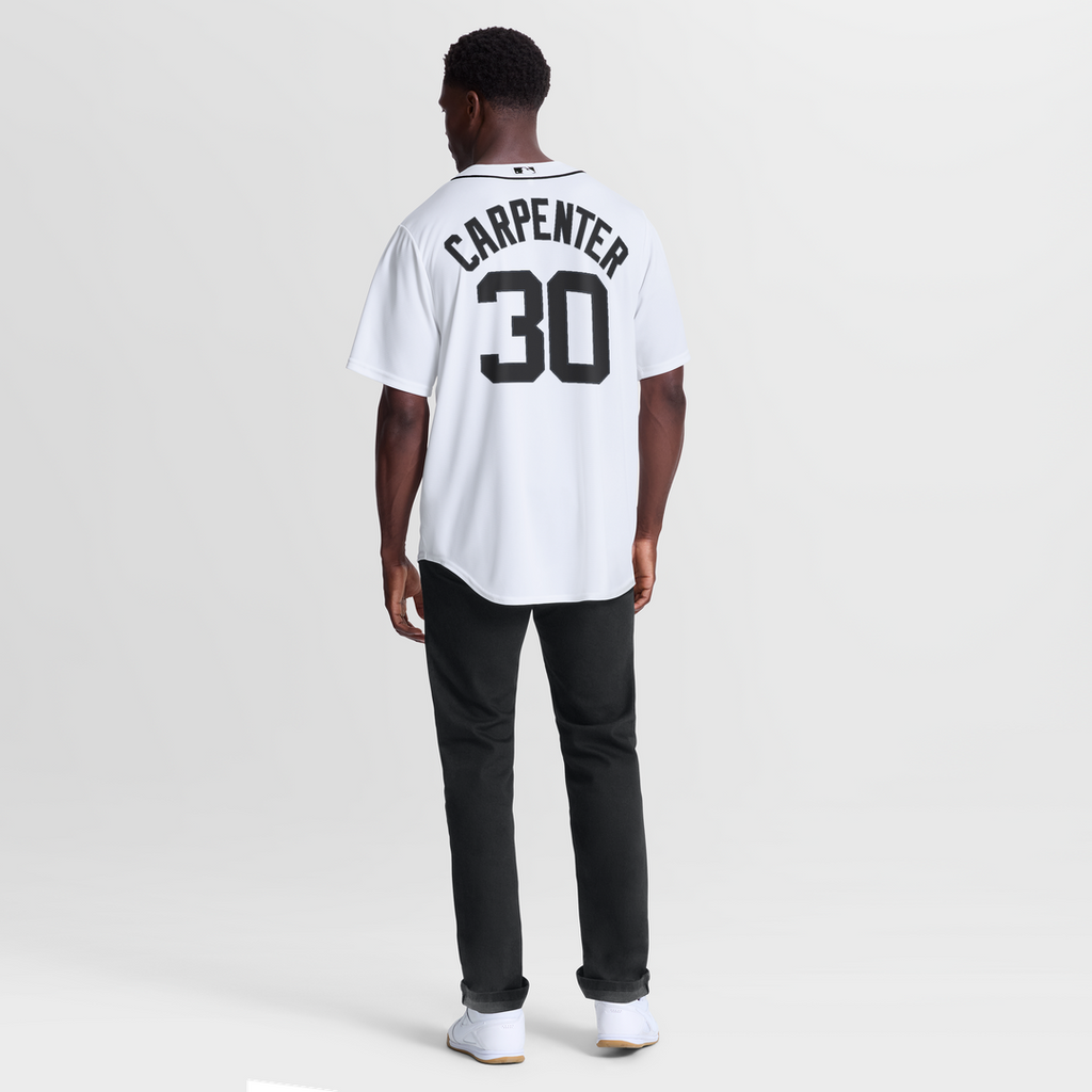 Kerry Carpenter Detroit Tigers Nike Home Replica Jersey - White Official MLB Team Apparel Baseball Fan Gear