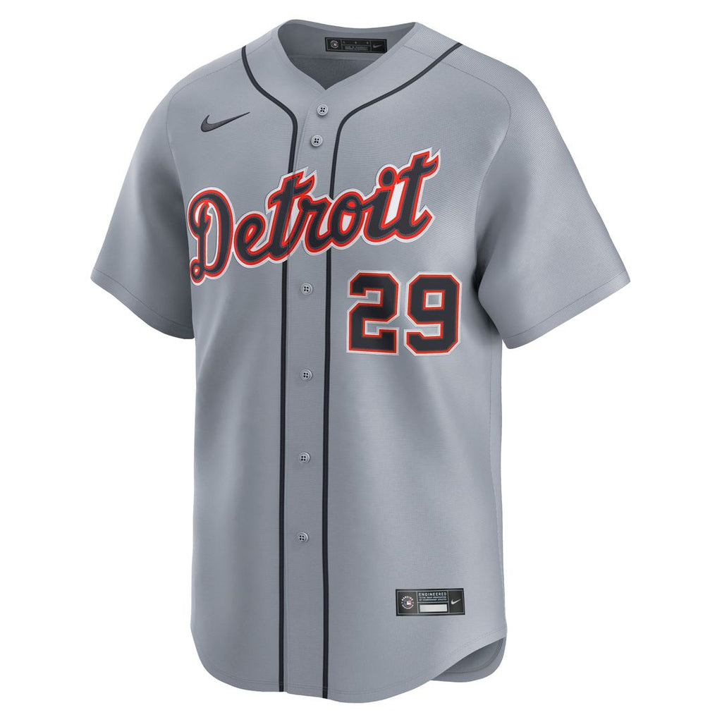 Tarik Skubal Detroit Tigers Nike Road Limited Jersey - Gray Official MLB Team Apparel Baseball Fan Gear