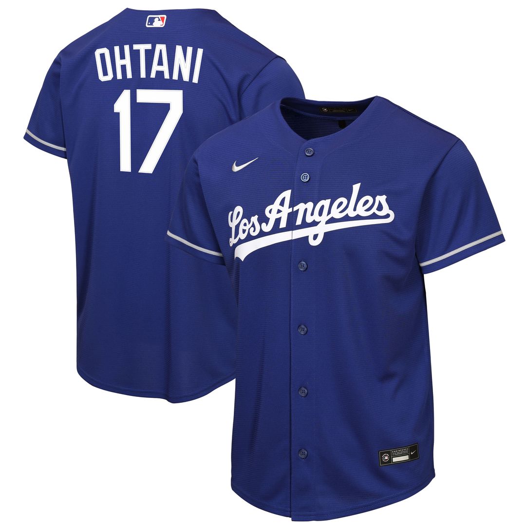 Shohei Ohtani Los Angeles Dodgers Nike Youth Alternate Replica Jersey - Royal Official MLB Team Apparel Baseball Fan Gear