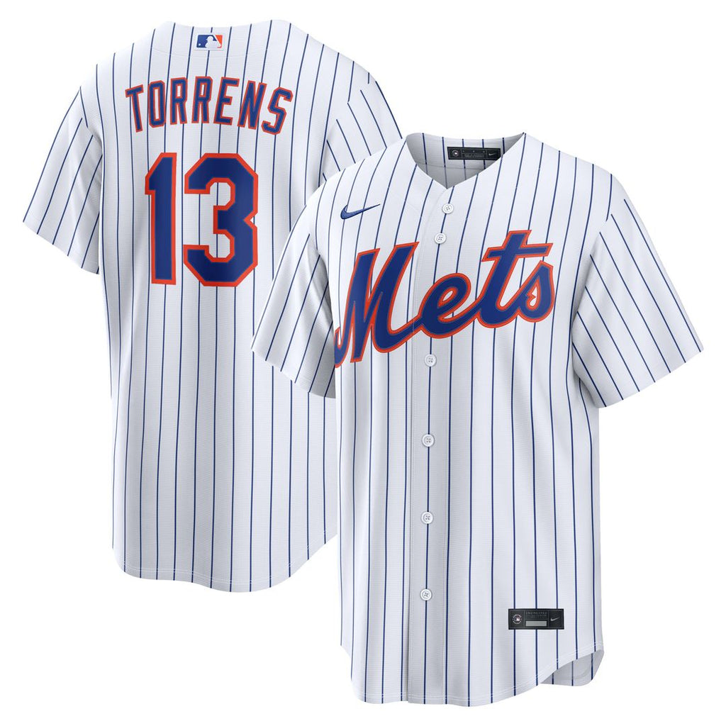 Luis Torrens New York Mets Nike Home Replica Jersey - White Official MLB Team Apparel Baseball Fan Gear